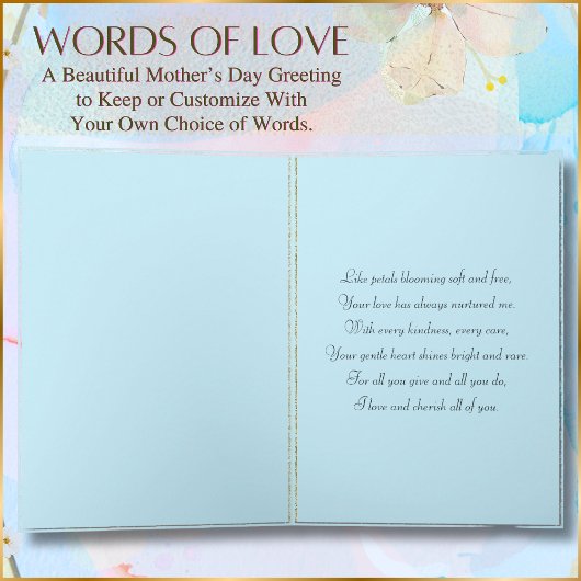 bloemontwerp perfect voor Moederdag Kaart