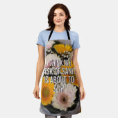 bloemontwerp schort (Gedragen)