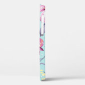 bloemontwerp textiel illustratie, achtergrond, d Case-Mate iPhone case (Achterkant / Links)