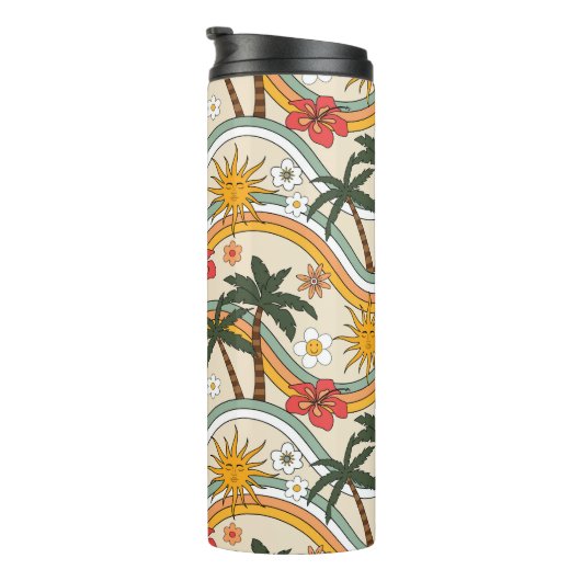 bloemontwerp thermosbeker (Geroteerd rechts)