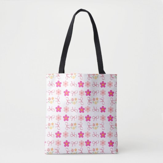 Bloemontwerp tote bag (Voorkant)