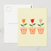 Bloemontwerp voor mama briefkaart (Voorkant / Achterkant)
