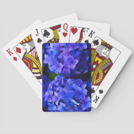 Bloemontwerper Blauwe Hortensia Pokerkaarten