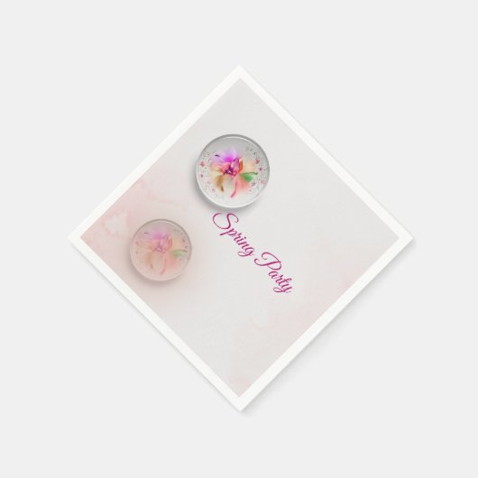 Bloemorb papieren servetten (Hoek)