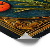 Bloemornament Poster (Hoek)