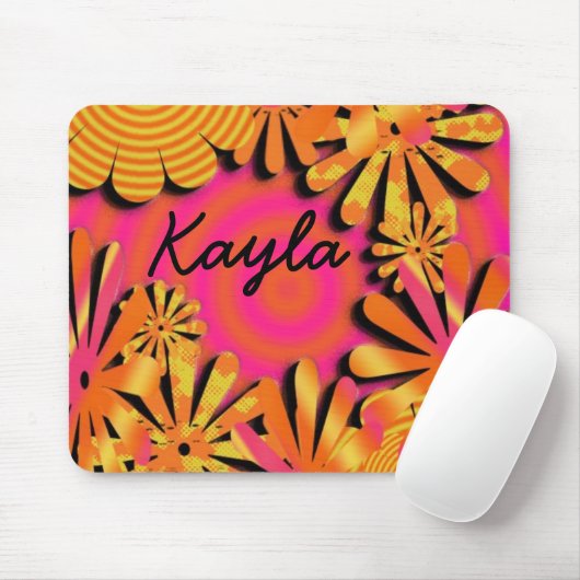 bloemotor muismat (Met muis)