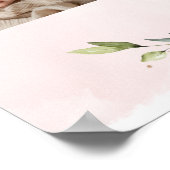 Bloemouders worden foto baby shower poster (Hoek)