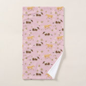 bloempaard bad handdoek (Handdoek)