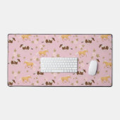 bloempaard bureaumat (Keyboard & Muis)