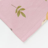  bloempaard fleece deken (Hoek)