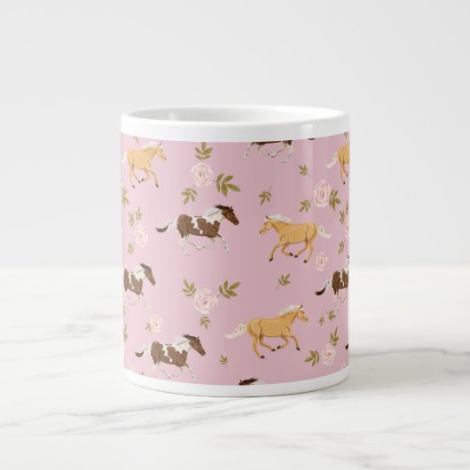 bloempaard grote koffiekop (Voorkant)