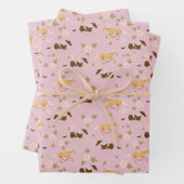  bloempaard inpakpapier vel (In situ)