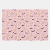 bloempaard inpakpapier vel (Voorkant)