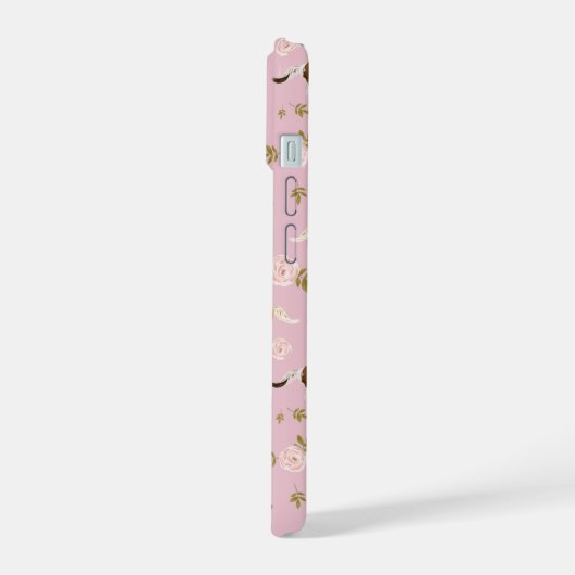  bloempaard iPhone 15 case (Linkerkant)