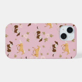  bloempaard iPhone 15 case (Achterkant horizontaal)