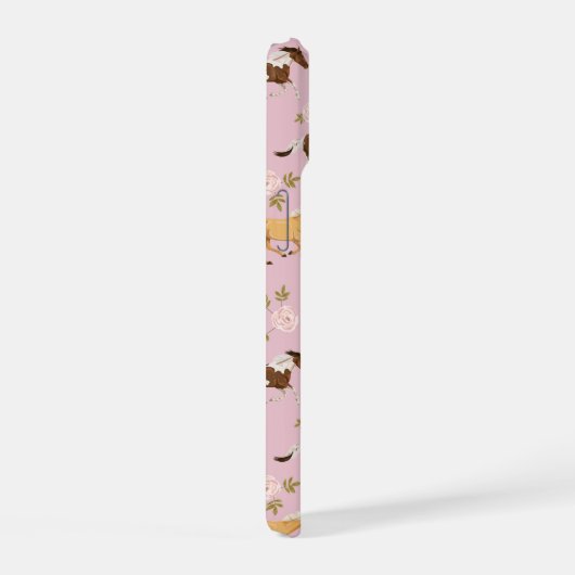  bloempaard iPhone 15 case (Rechterkant)