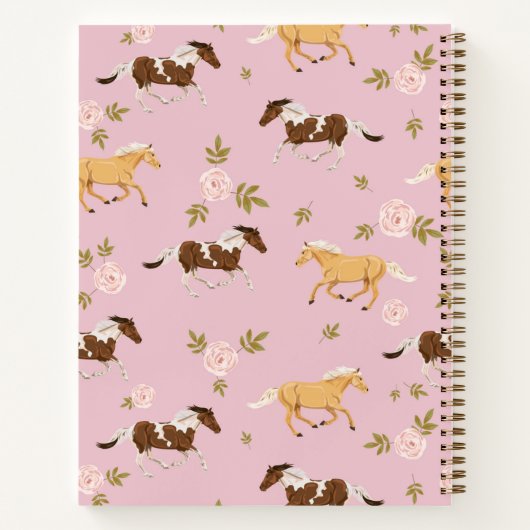 bloempaard | Jouw namen toevoegen Notitieboek (Achterkant)