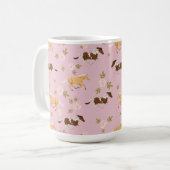 bloempaard koffiemok (Voorkant links)