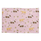 bloempaard kussensloop (Achterkant-Links)