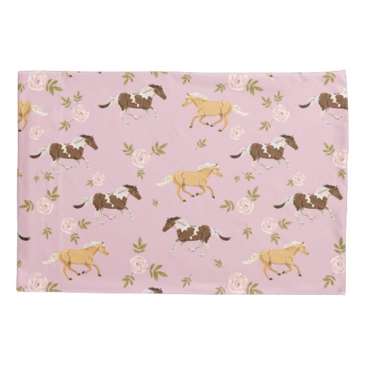  bloempaard kussensloop (Achterkant-Links)