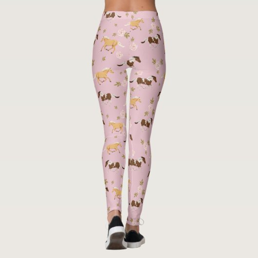  bloempaard leggings (Achterkant)