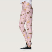  bloempaard leggings (Links)