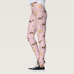 bloempaard leggings