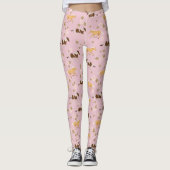  bloempaard leggings (Voorkant)