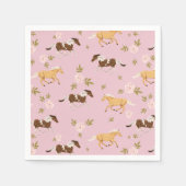  bloempaard servet (Voorkant)