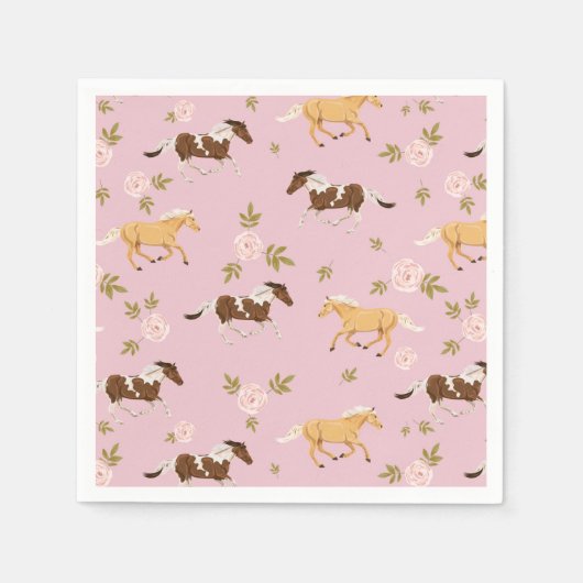  bloempaard servet (Voorkant)