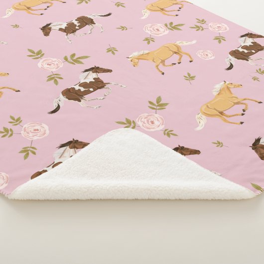  bloempaard sherpa deken (3/4)