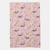 bloempaard theedoek (Verticaal)