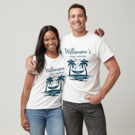 Bloempalm Beach-boom Hammock Family Vacking T-shirt