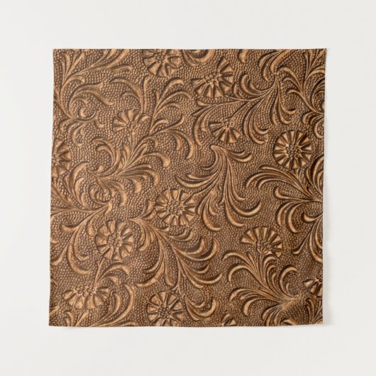 bloempaneel met reliëfdruk, koper wandkleed (Voorkant (horizontaal))