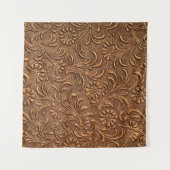 bloempaneel met reliëfdruk, koper wandkleed (Voorkant)