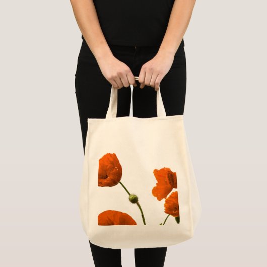 Bloempapaver Bloem Bruidsmeisje Bruiloften Gift Fa Tote Bag (Voorkant (product))