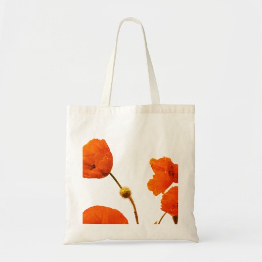 Bloempapaver Bloem Bruidsmeisje Gift Favoriet Brui Tote Bag (Voorkant)