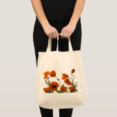 Bloempapaver Bloem Bruiloften Bruidsmeisje Gift Fa Tote Bag (Voorkant (product))