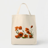 Bloempapaver Bloem Bruiloften Bruidsmeisje Gift Fa Tote Bag (Voorkant)