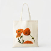 Bloempapaver Bloem Bruiloften Bruidsmeisje Gift Fa Tote Bag (Voorkant)