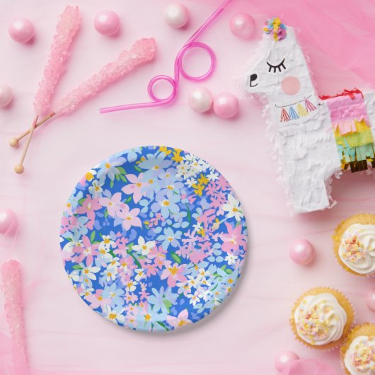 Bloempapier Bord, Bloemen Bord (Feest)