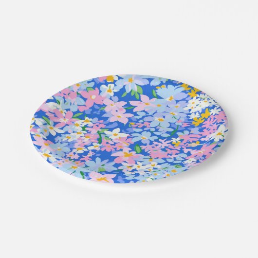 Bloempapier Bord, Bloemen Bord (Gekanteld)