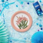  Bloempapier borden 3 Papieren Bordje (Feest)