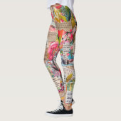 Bloempapier Collage Mixed Media Leggings (Links)