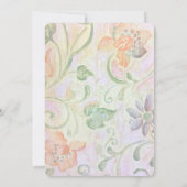 Bloempapier en Lijst Party Kaart (Achterkant)