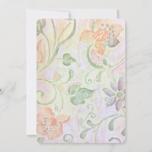 Bloempapier en Lijst Party Kaart (Achterkant)