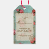  bloempapier - Label met cadeau Cadeaulabel (Voorkant)