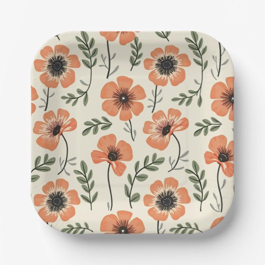 Bloempapier & Party Borden Papieren Bordje (Voorkant)
