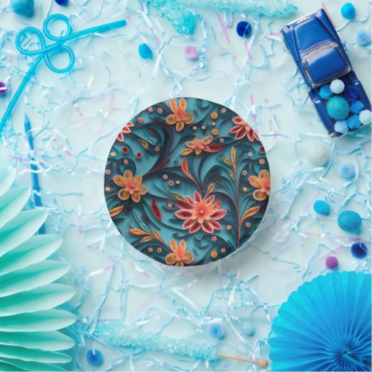 Bloempapier patroon Papier kommen (Feest)