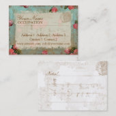  bloempapier - Visitekaartje (Voorkant / Achterkant)